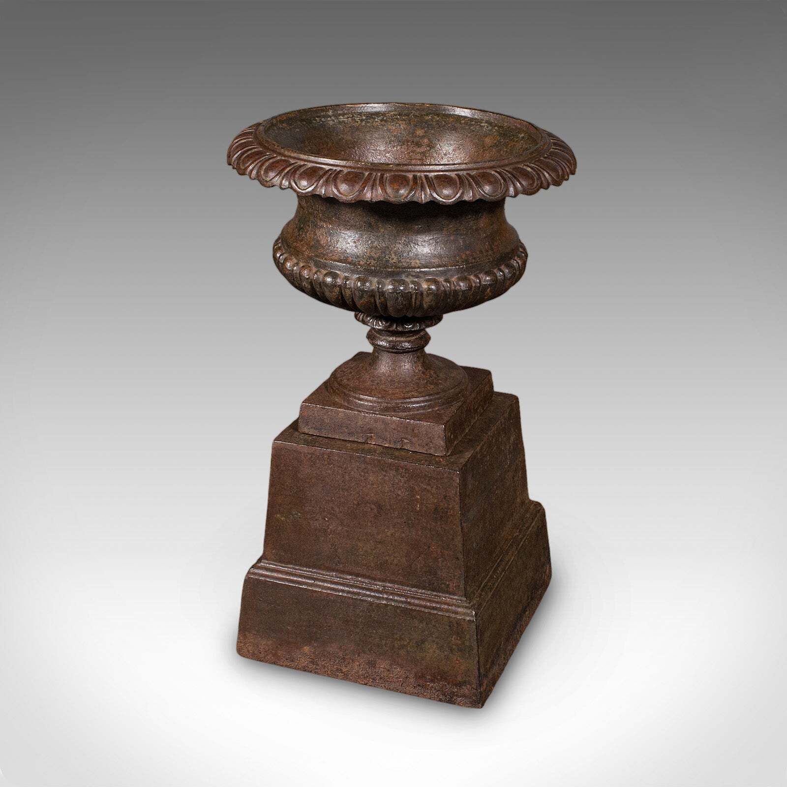 Pair Of Antique Garden Planters, English, Outdoor Display Urn, Victorian, C.1850 photo vinterior