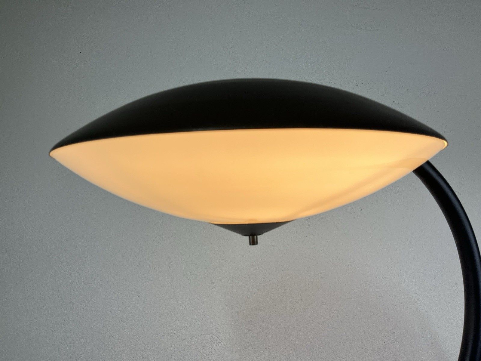 60’s Vintage Design Metal Glass Disc Floor Lamp photo 995.0