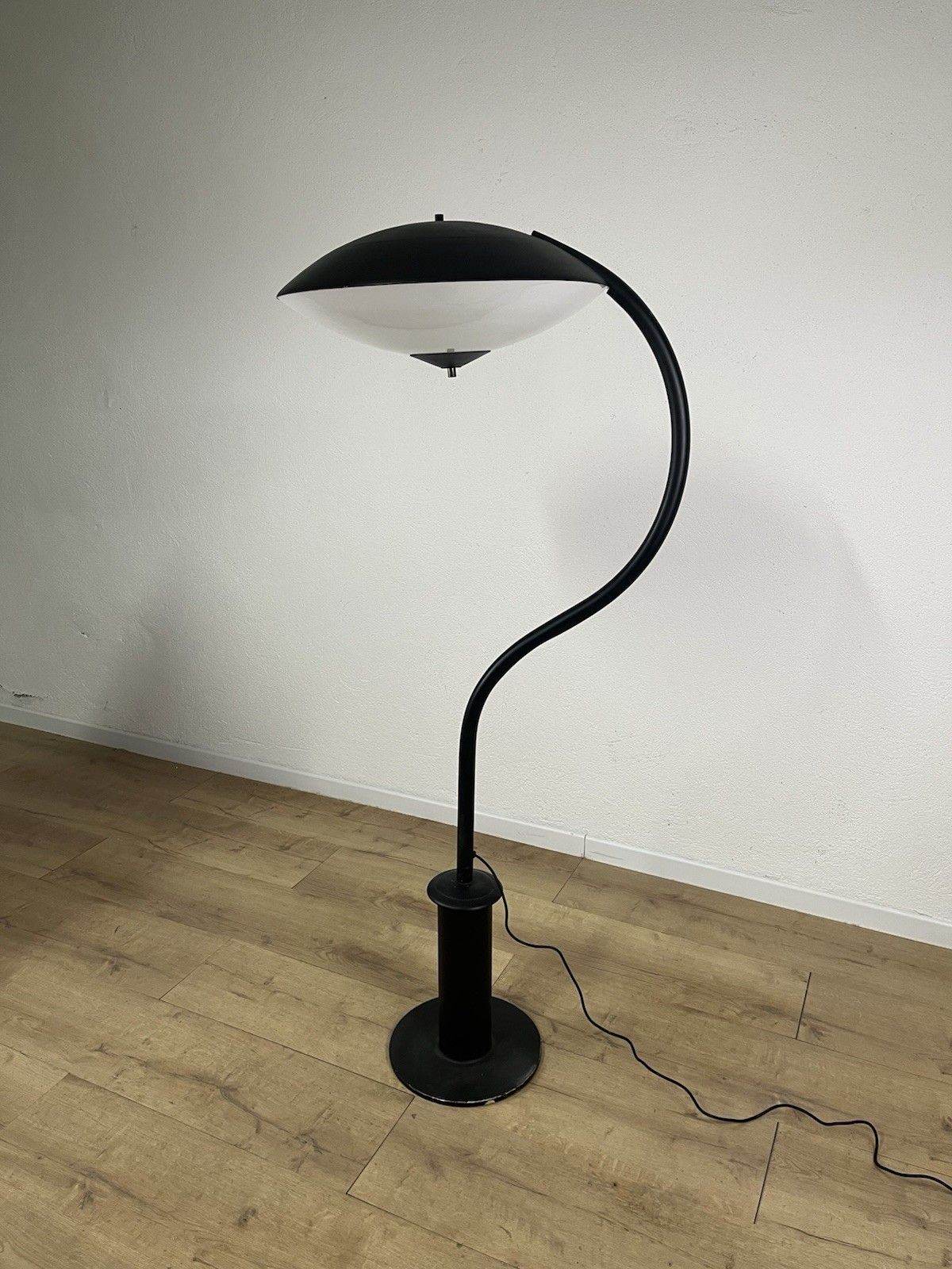 995.0 60’s Vintage Design Metal Glass Disc Floor Lamp photo
