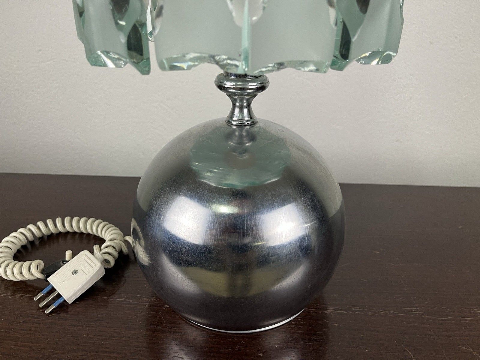 photo vinterior Fontana Arte Max Ingrand 70’s Vintage Design Ground Glass Lamp