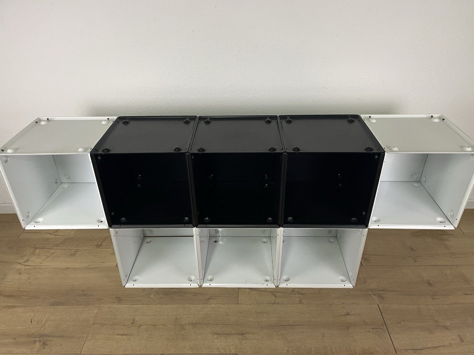 Box Martinelli Luce Metal Bookcase 1960s Vintage Design photo for sale