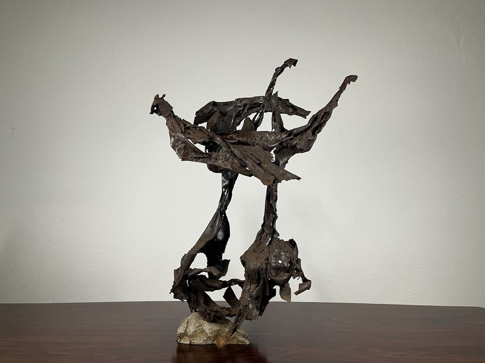 Large Metal Horse Sculpture 70’s Vintage Design