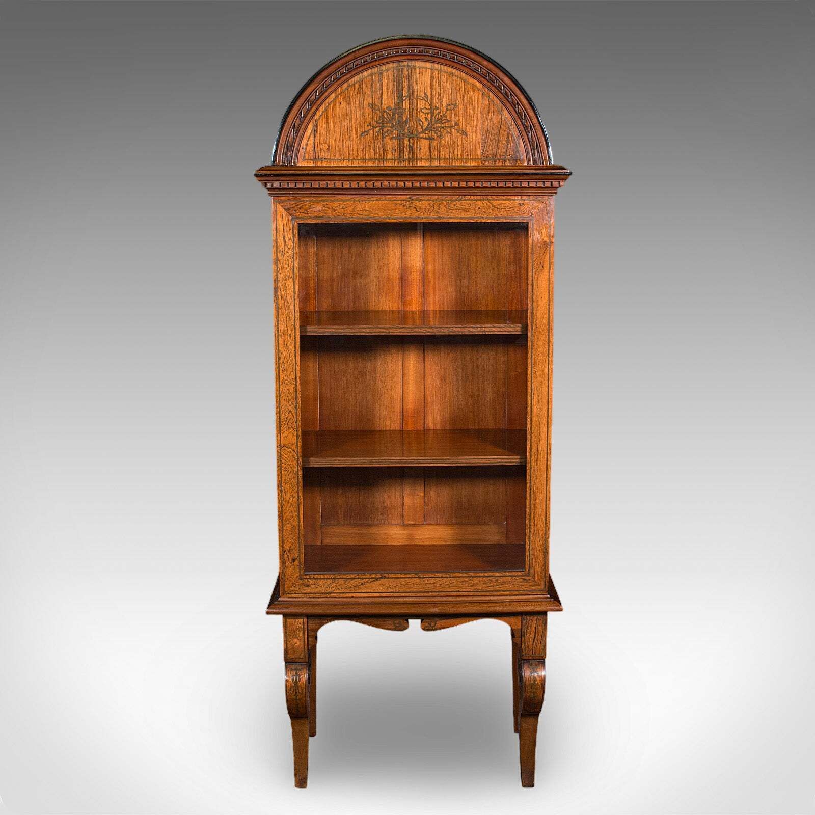 Tall Antique Display Cabinet, English, Glazed Bookcase On Stand, Regency, C.1820 photo furniture