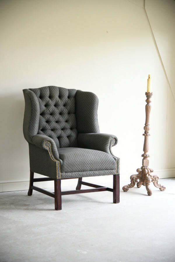 Georgian Style Wing Arm Chair, Early 20th Century