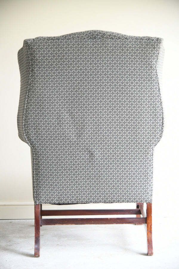 photo furniture Georgian Style Wing Arm Chair, Early 20th Century