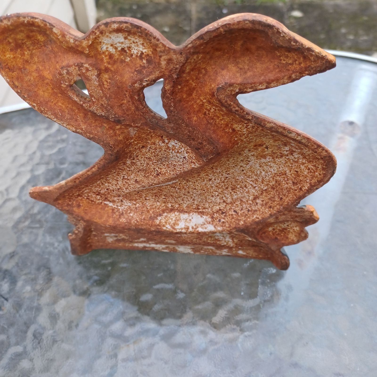 Fireplace Stop Metal Vintage 3 Geese Cast Iron photo for sale