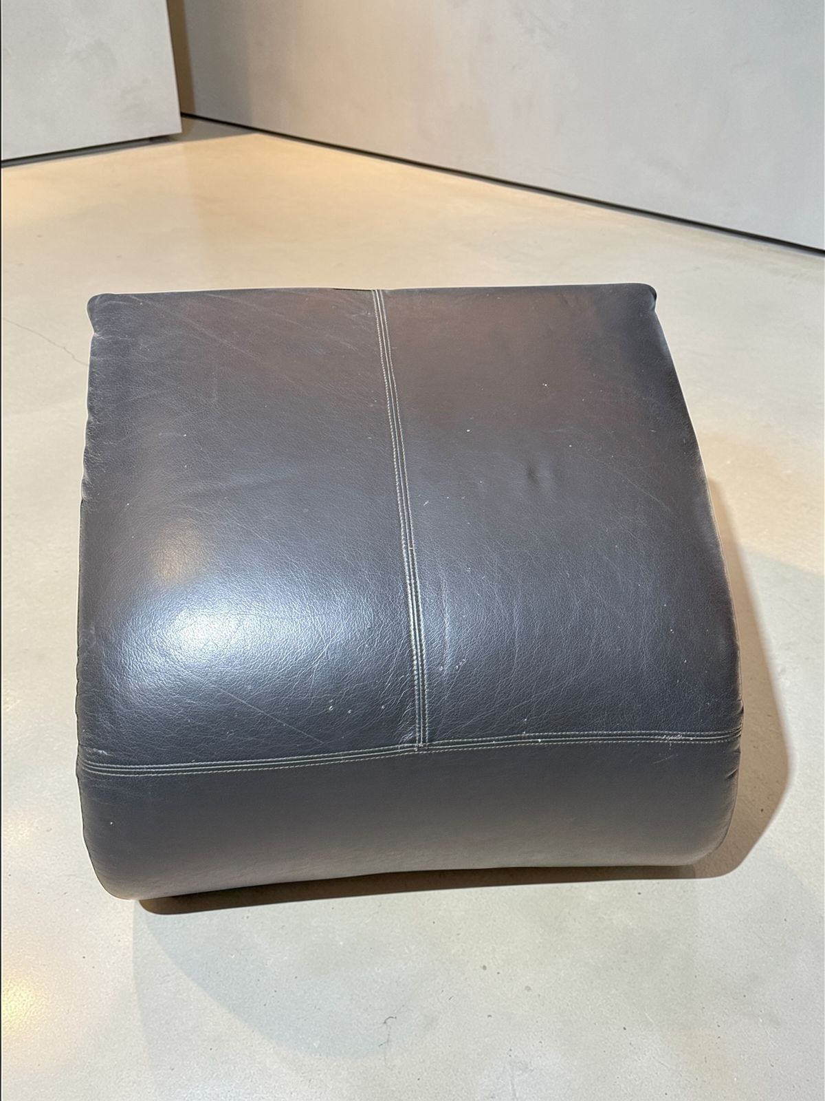 Pair Of Ligne Rosset Zen Leather Chairs – With Ottoman. photo 850.0