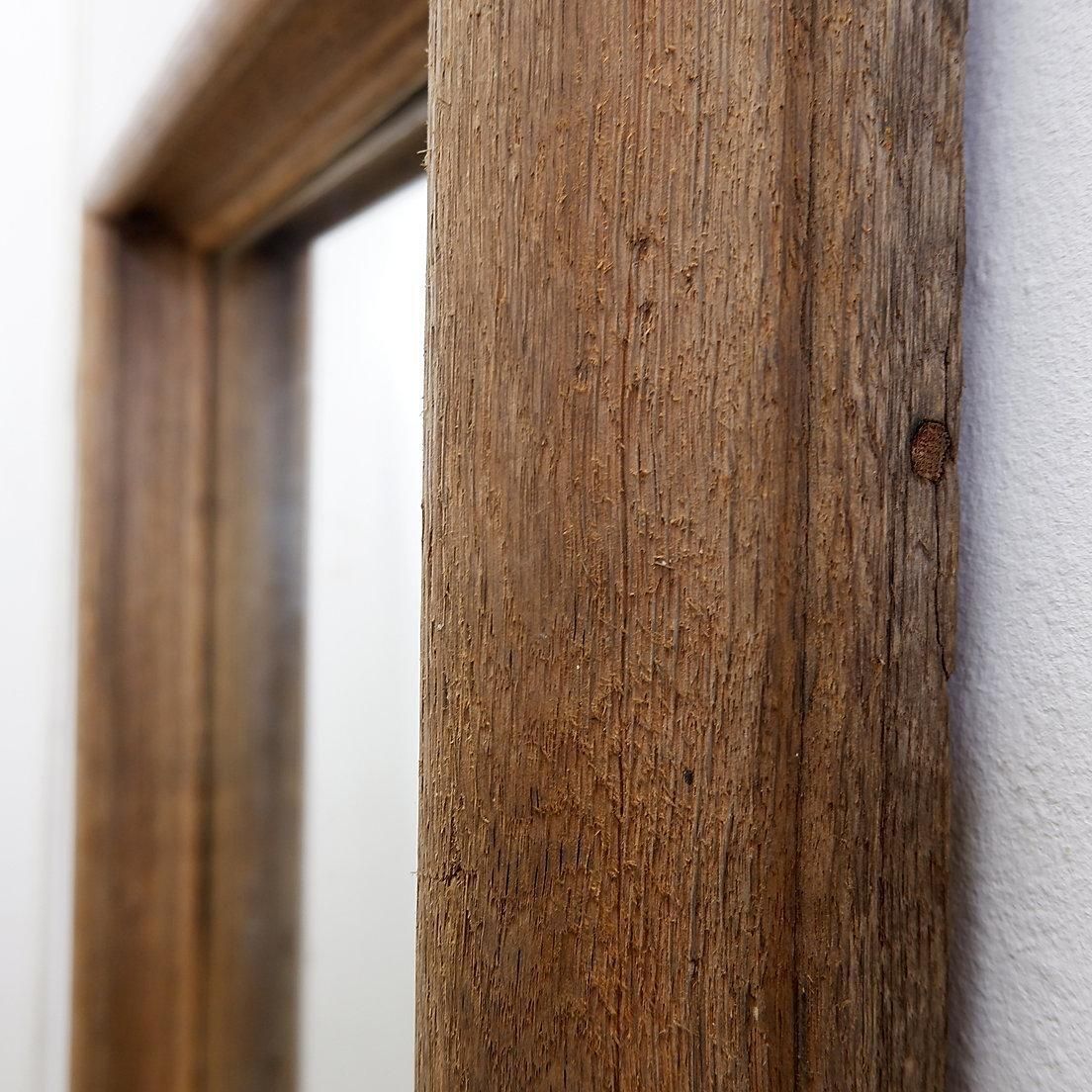 Pair Of Raw Wood Mirrors With A Beautiful Patina   Circa 1950 photo buy