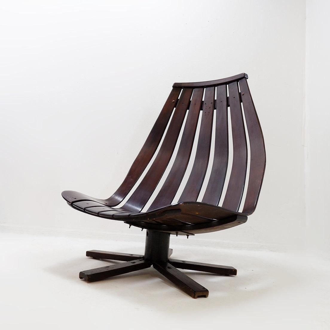 Hans Brattrud For Hove Möbler Vintage 1970 Swivel Lounge Chair photo furniture