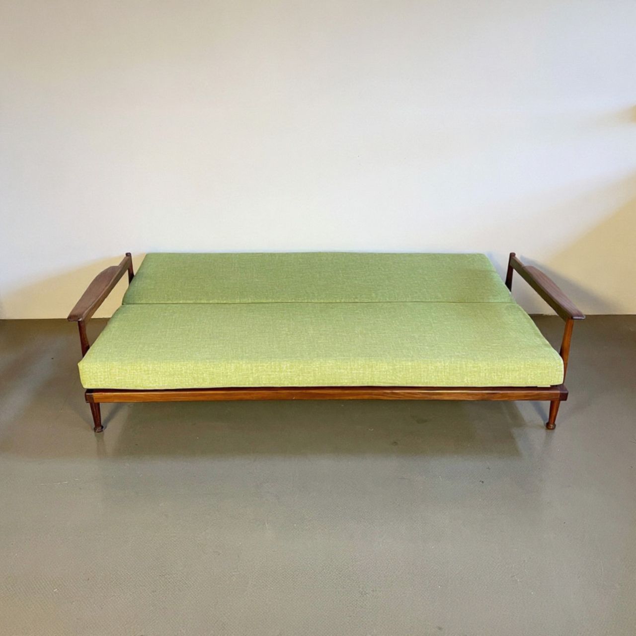 photo for sale 1960's Teak Manhattan Sofa Bed By Guy Rogers