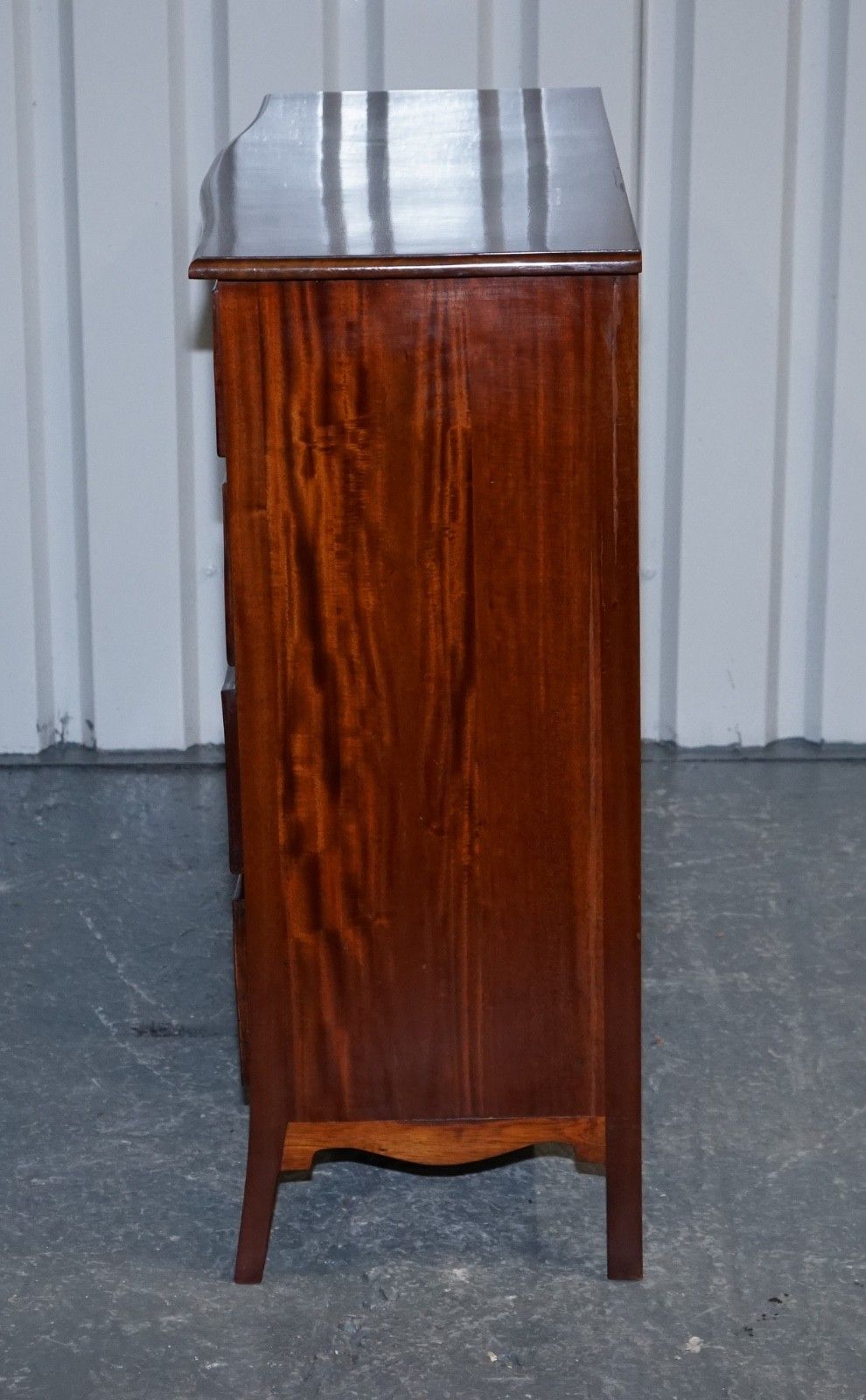 1650.0 Georgian Revival Style Serpentine Chest Of Drawers Made By Brights Of Nettlebed photo