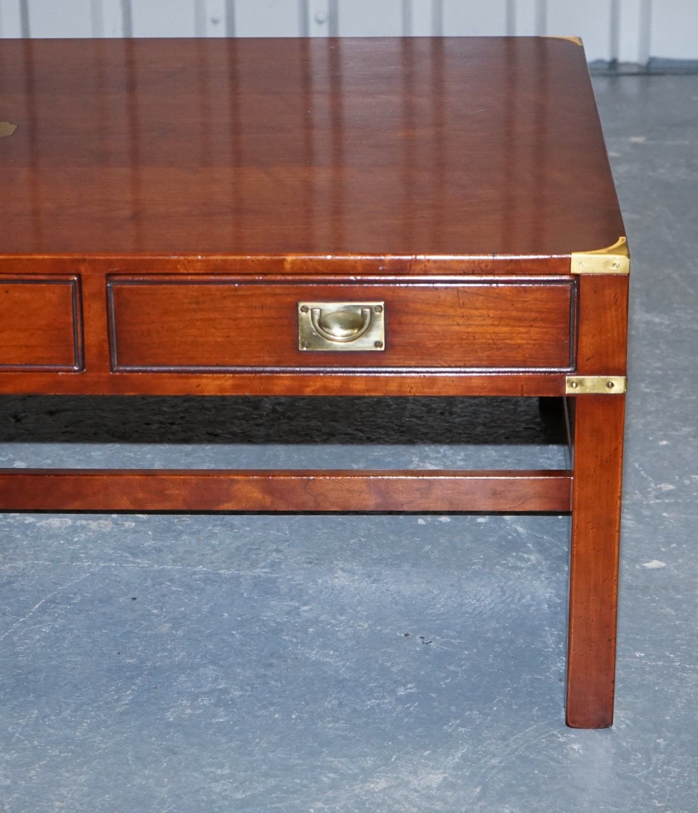 Large Military Campaign Reh Kennedy Harrods Coffee Table With Three Deep Drawers photo buy