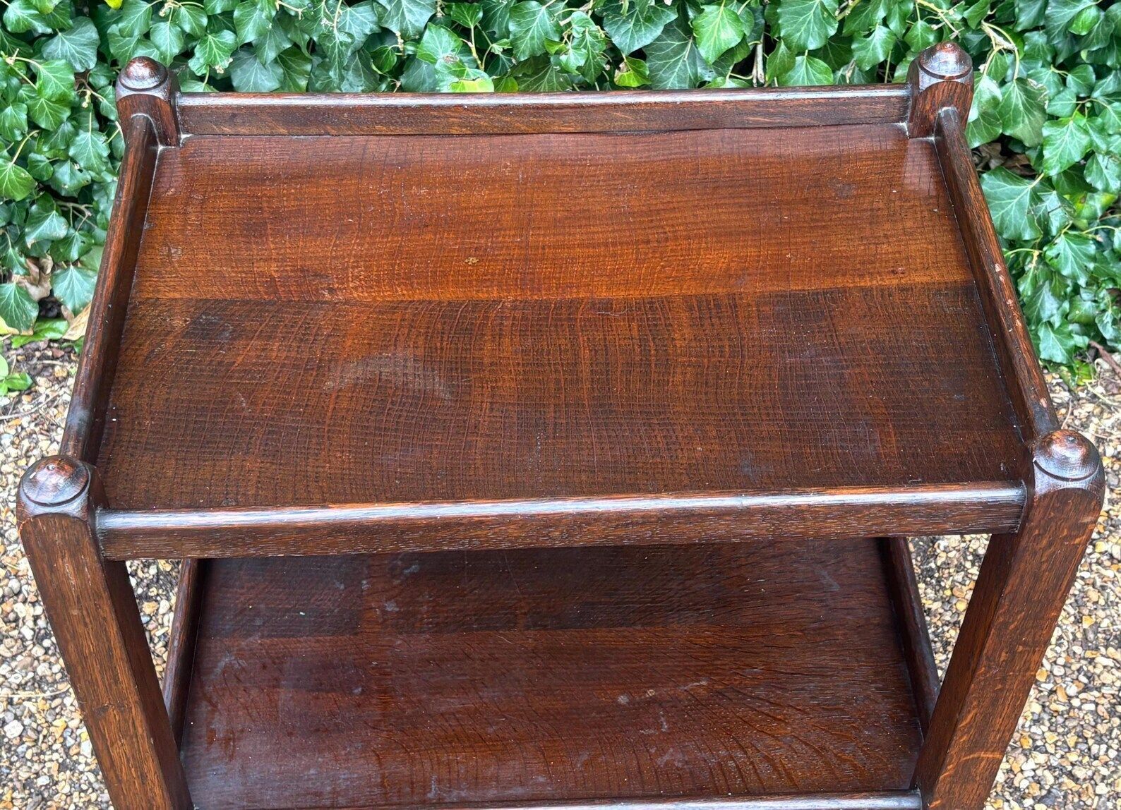 Vintage 1920’s Oak Tea Trolley Cart photo buy