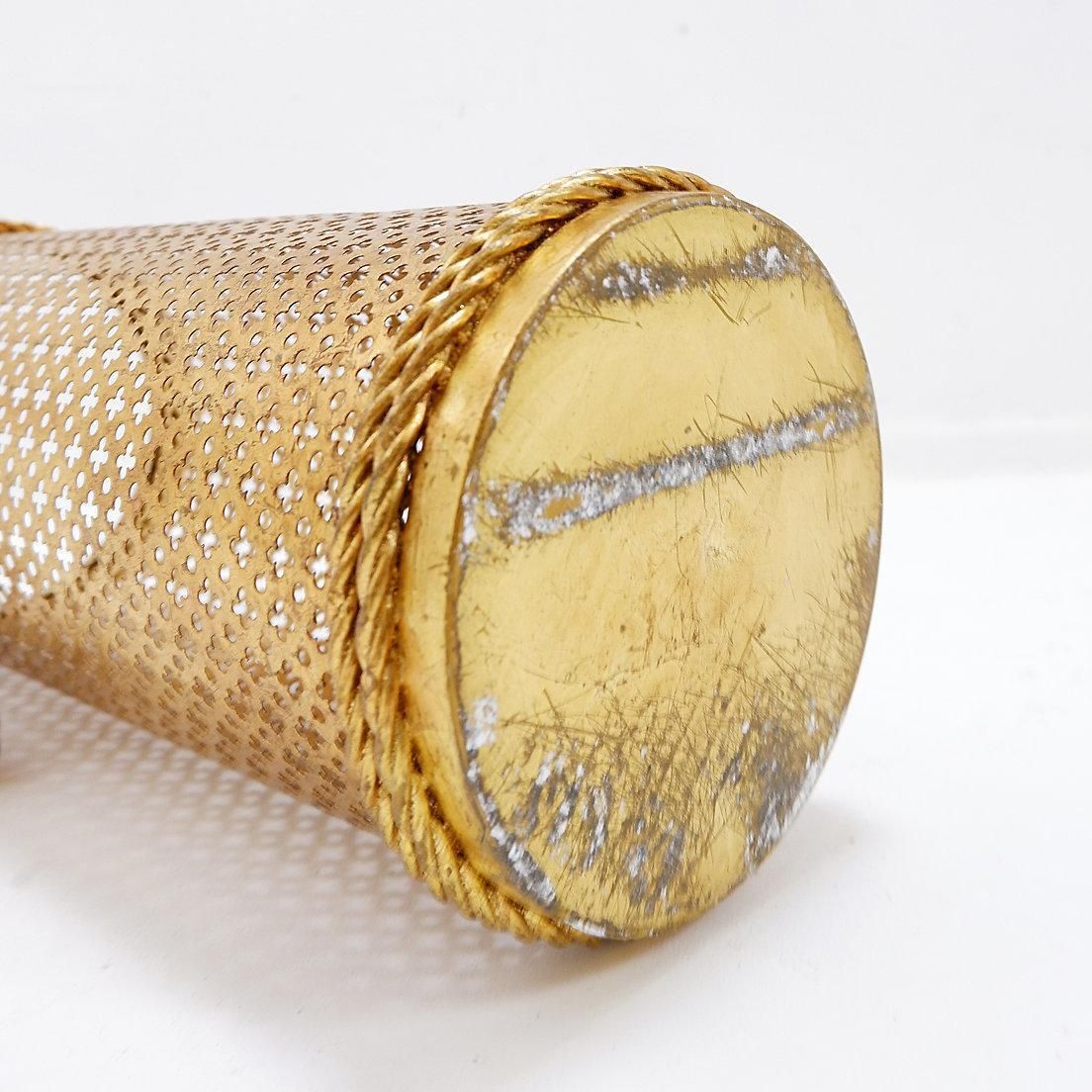 Hollywood Regency Golden Umbrella Stand By Li Puma Firenze, Italy 1950s photo for sale