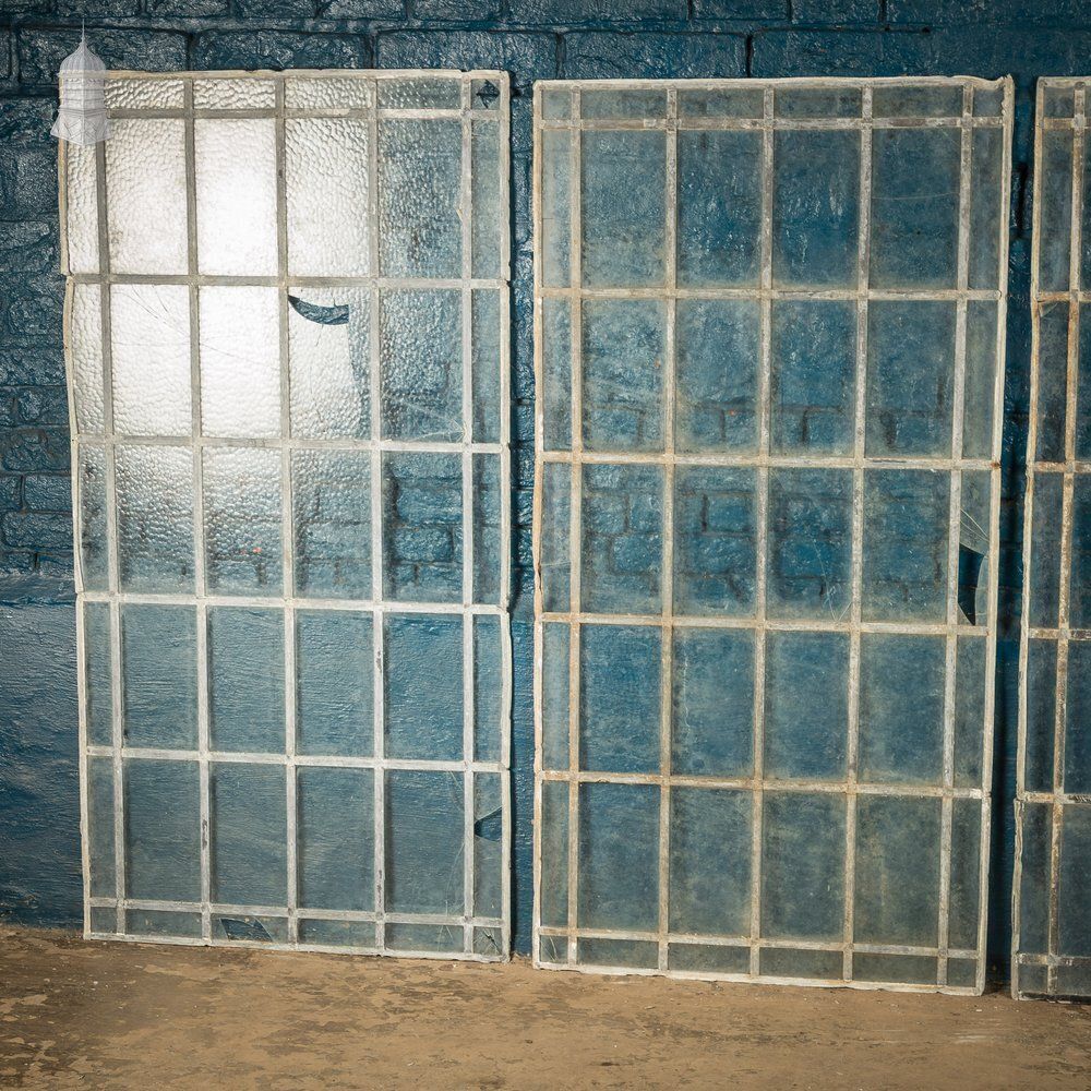 Leaded Glass Panels, Batch Of 7 photo for sale