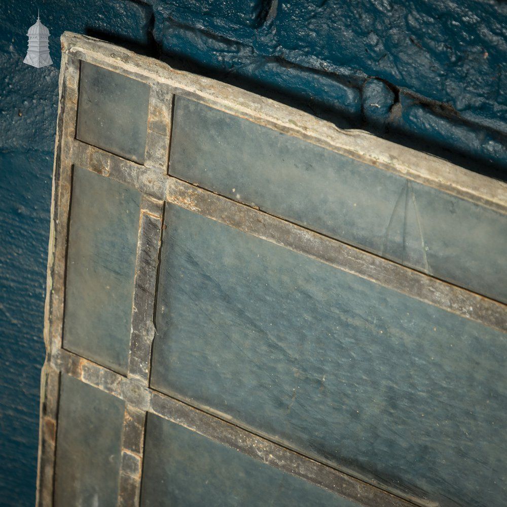 555.0 Leaded Glass Panels, Batch Of 7 photo