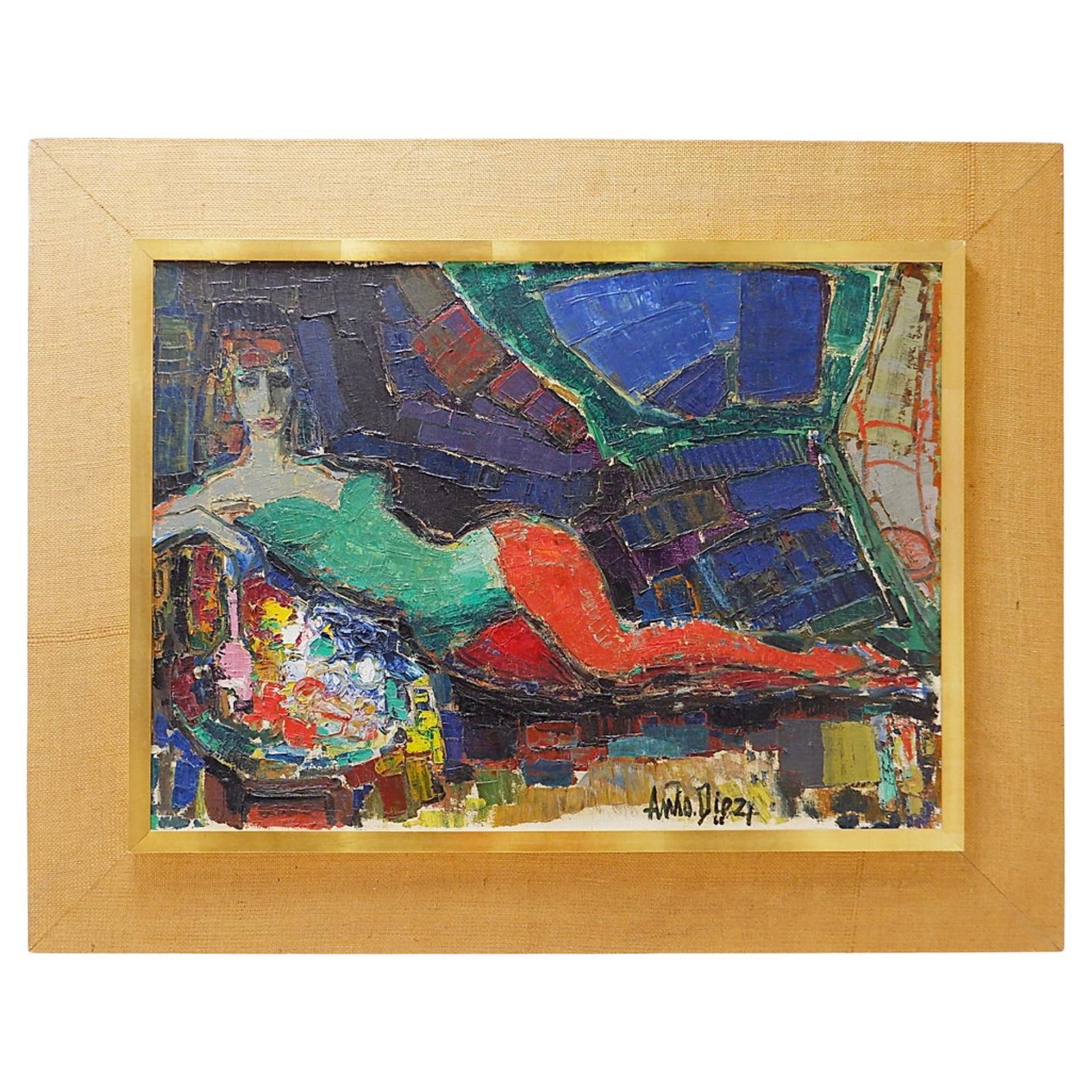 Anto Diez (1914 1992) "Circus Danseres" 1968 Painting On Canvas