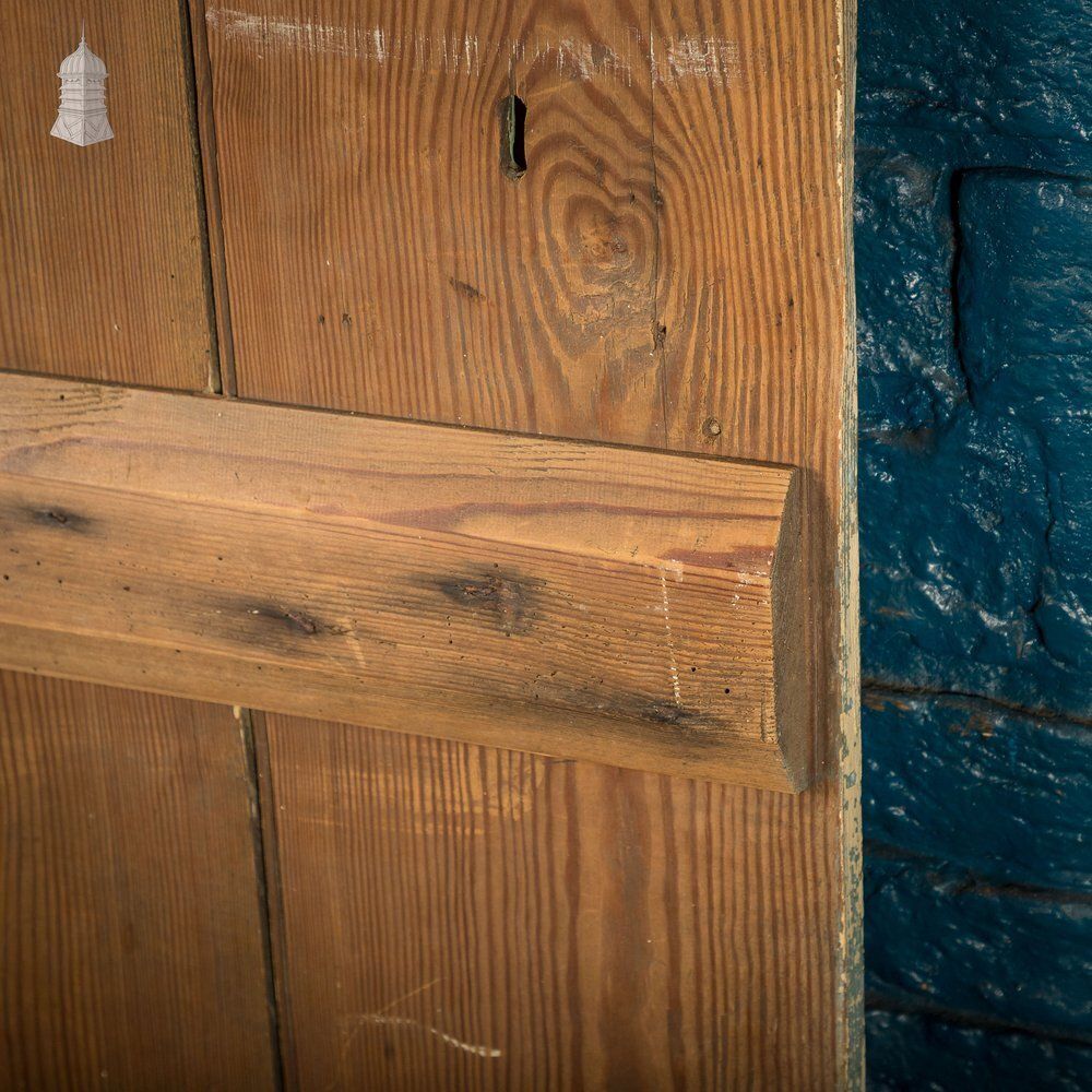 Plank & Ledge Door, Reclaimed With Distressed Green Paint photo Home Fixtures