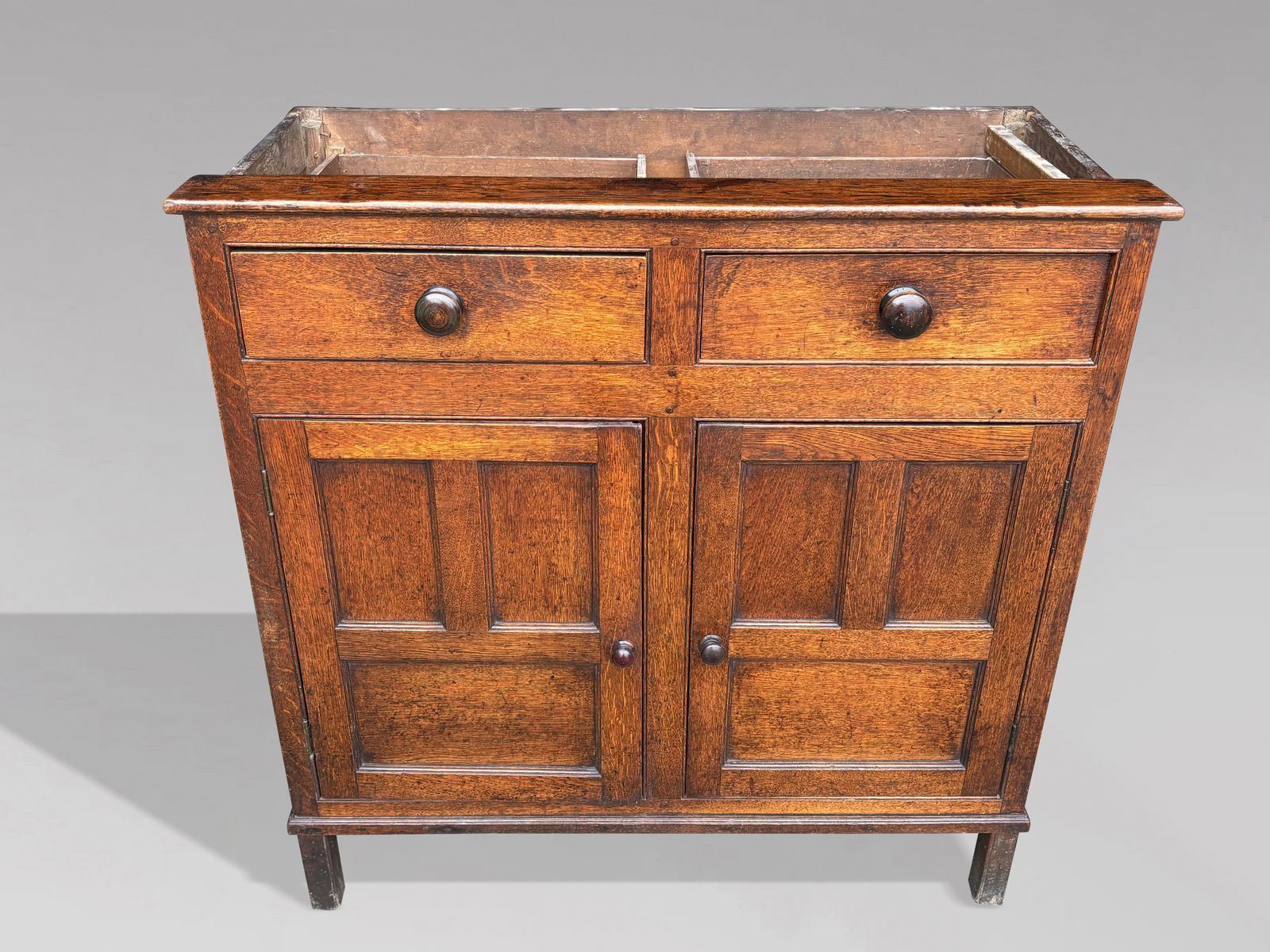 18th Century George III Period Oak Court Cupboard photo 2900.0