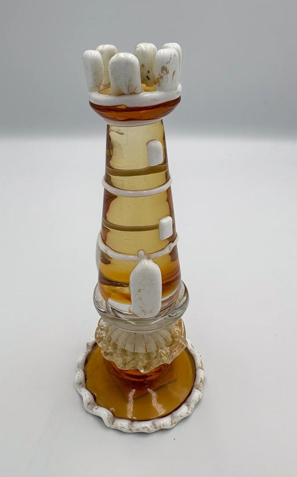 Rare Chess Set Composed Of 32 Solid Amber Glass Pieces, Barbini, Pauly & C photo for sale