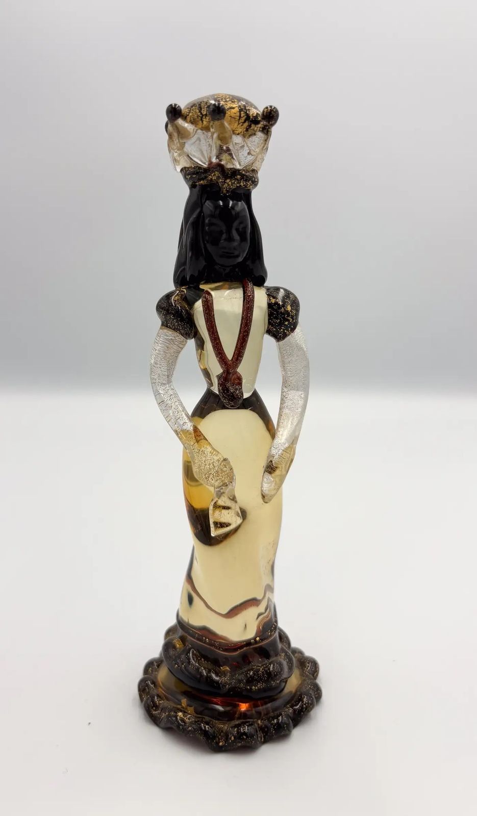 photo furniture Rare Chess Set Composed Of 32 Solid Amber Glass Pieces, Barbini, Pauly & C