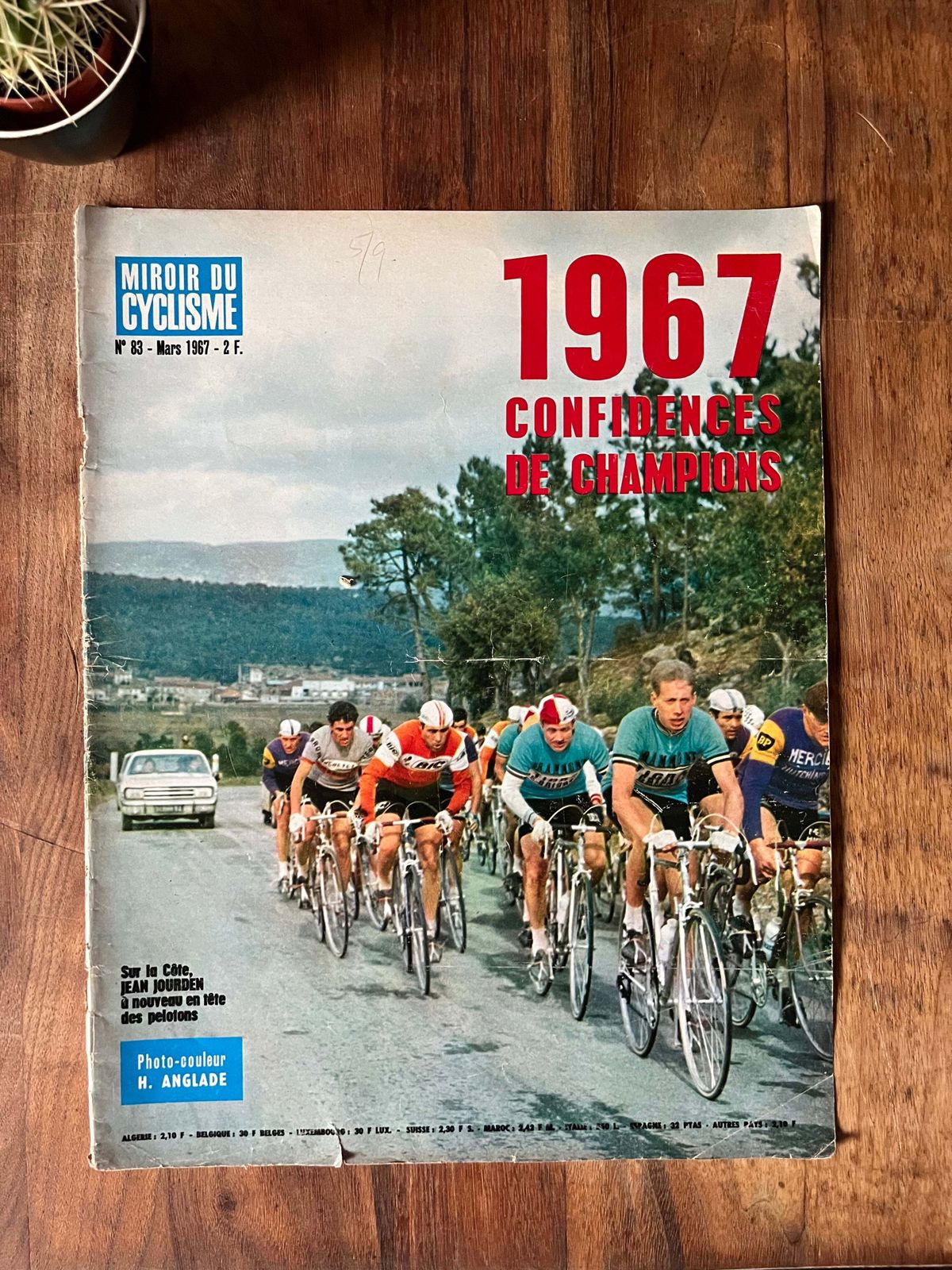 Tour De France 1967 Original Magazine Cover Artwork photo for sale