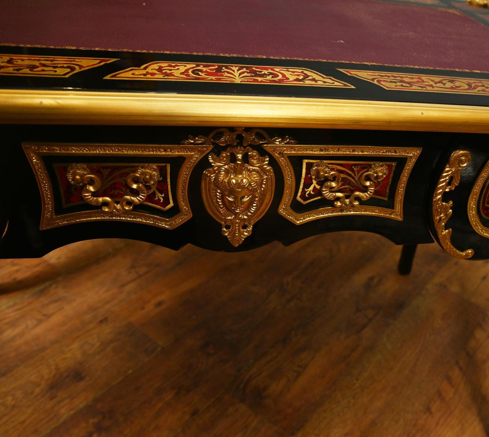 photo for sale Boulle Bureau Plat Desk Inlay Writing Table Napoleon III