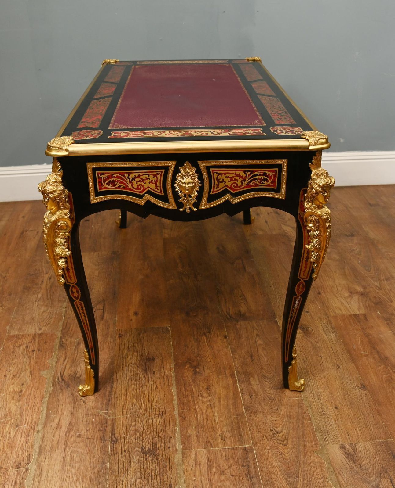 2250.0 Boulle Bureau Plat Desk Inlay Writing Table Napoleon III photo