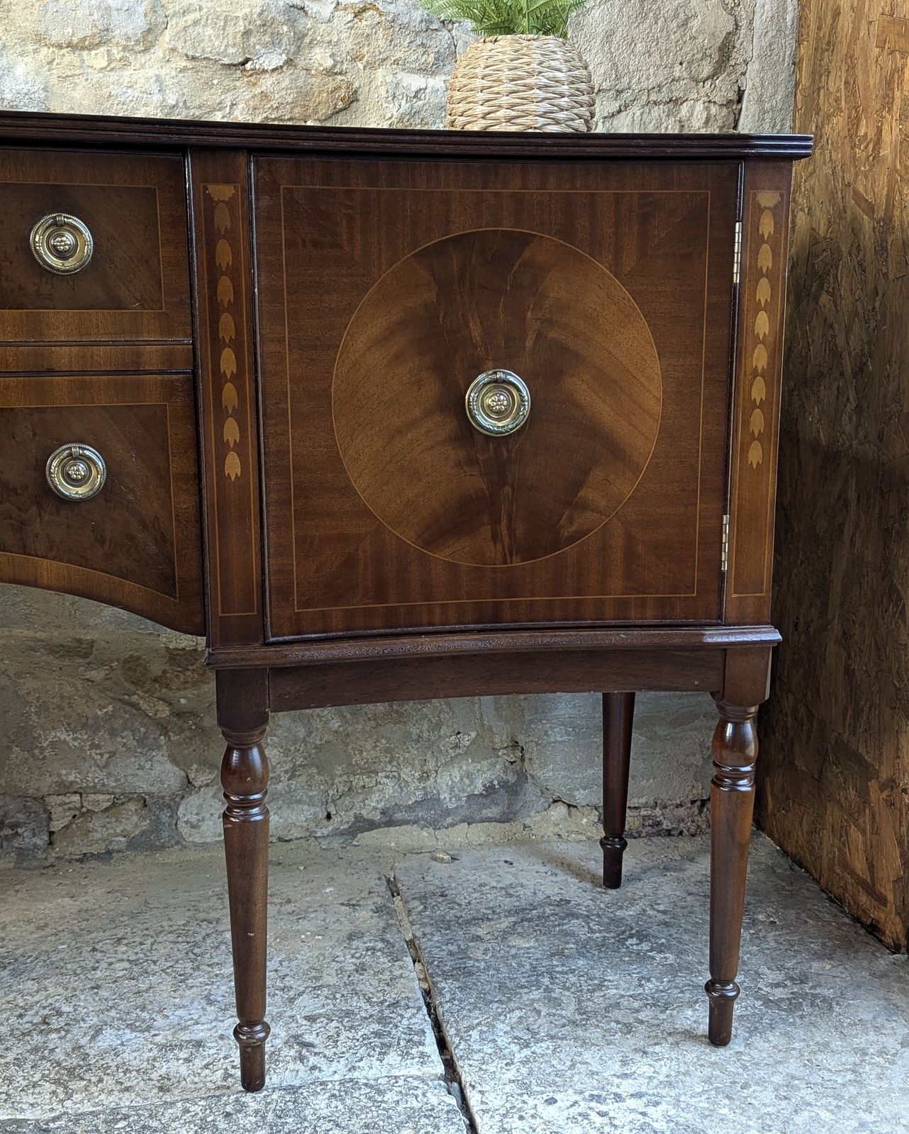 Regency Style Mahogany Sideboard With Drawers   Serpentine photo buy