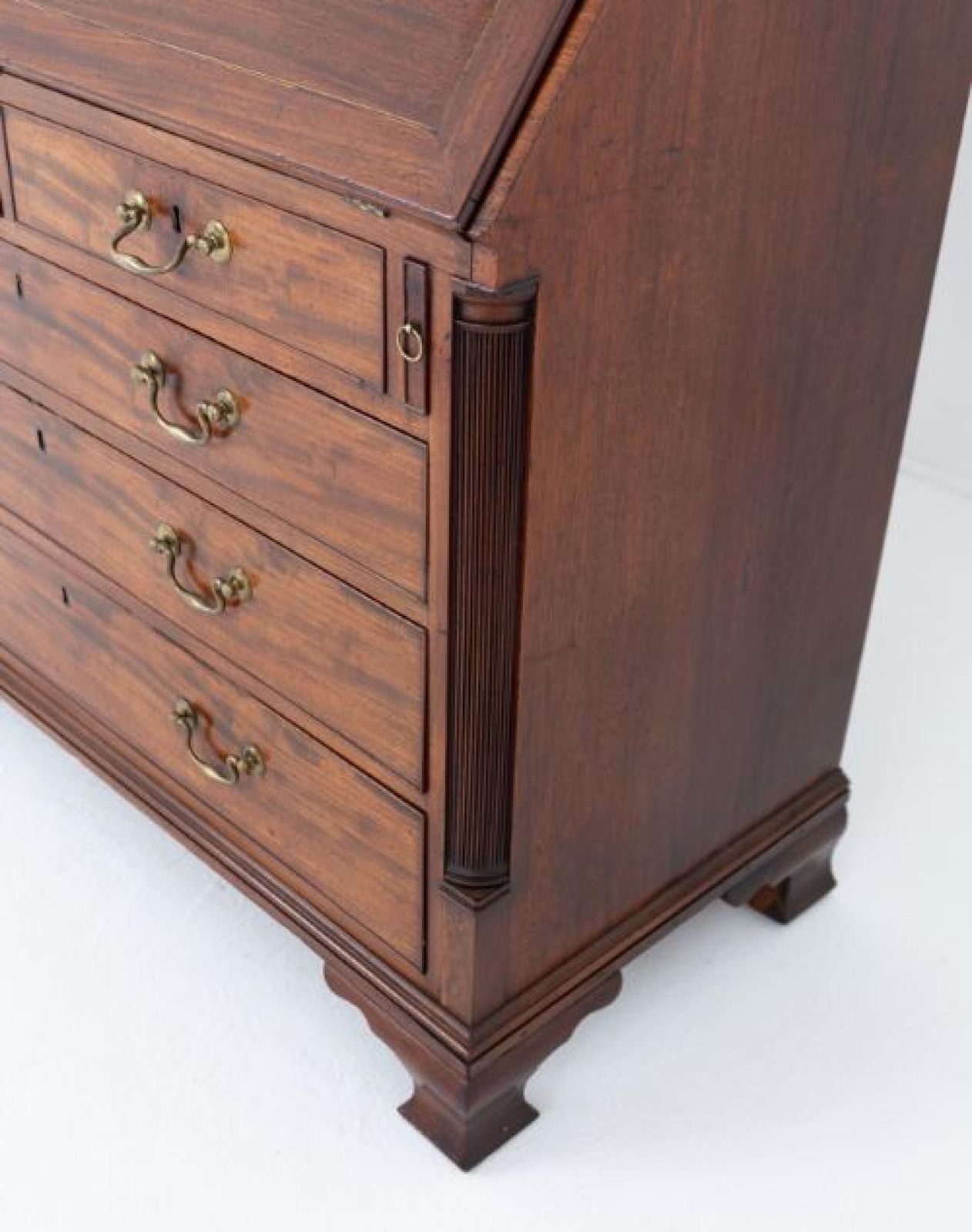 Georgian Bureau Bookcase Mahogany Library Cabinet 1800. photo for sale