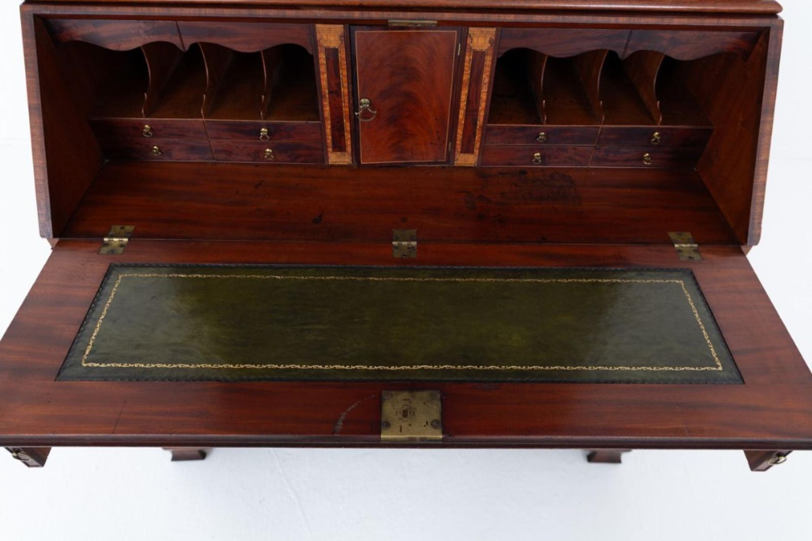 Georgian Bureau Bookcase Mahogany Library Cabinet 1800. photo vintage