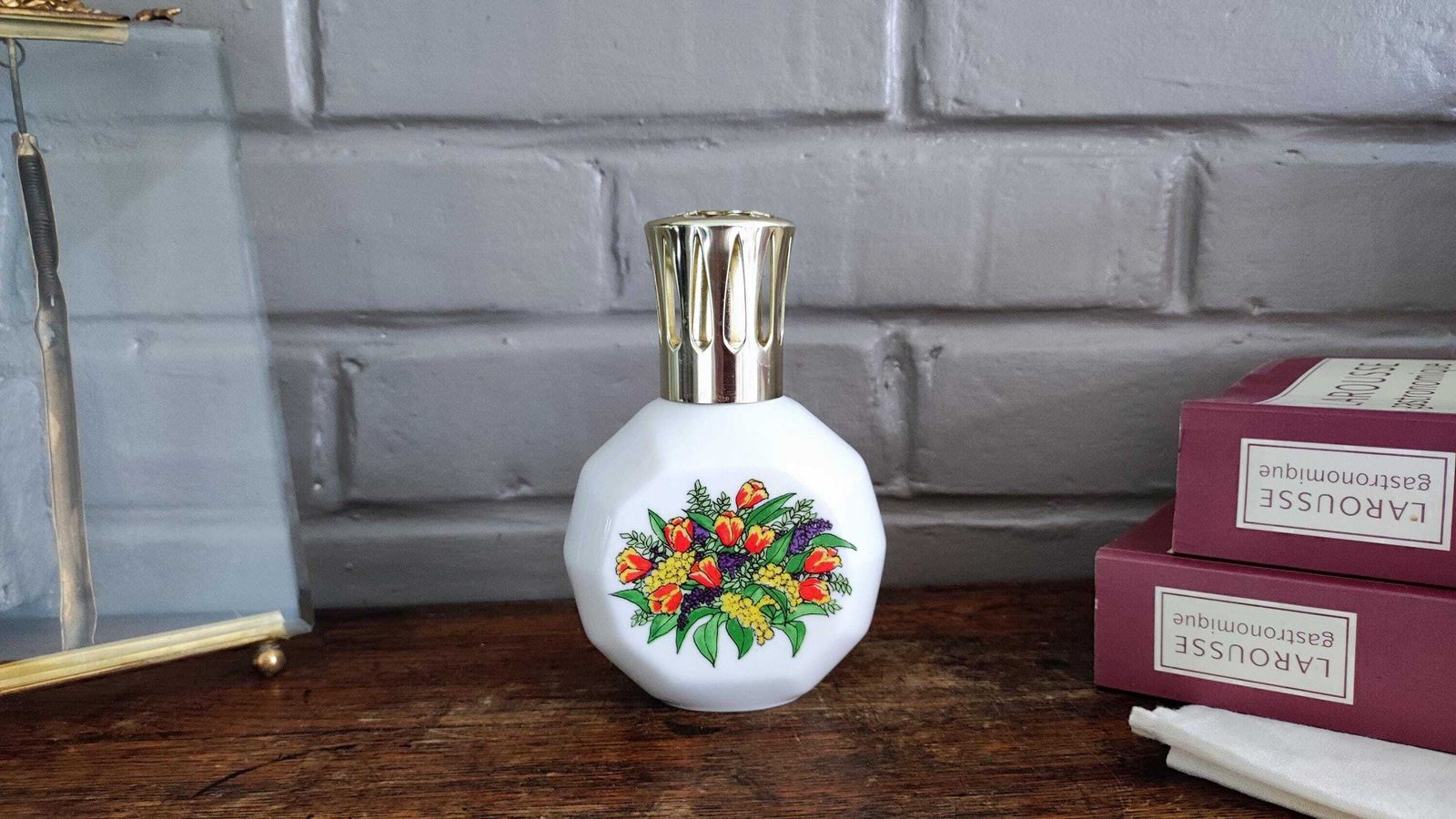French Lampe Berger Artoria Limoges Porcelain, Catalytic Home Fragrance Diffuser, 1970s photo furniture