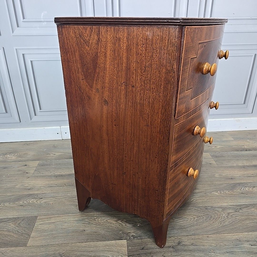 Antique Commode Cabinet Chest Drawer Storage / Lamp Table Mahogany Georgian photo Furniture