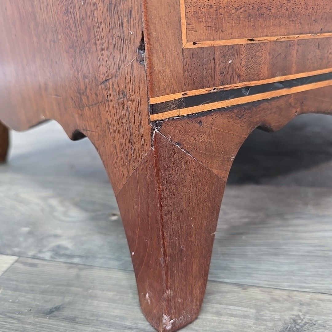 Antique Commode Cabinet Chest Drawer Storage / Lamp Table Mahogany Georgian photo vinterior