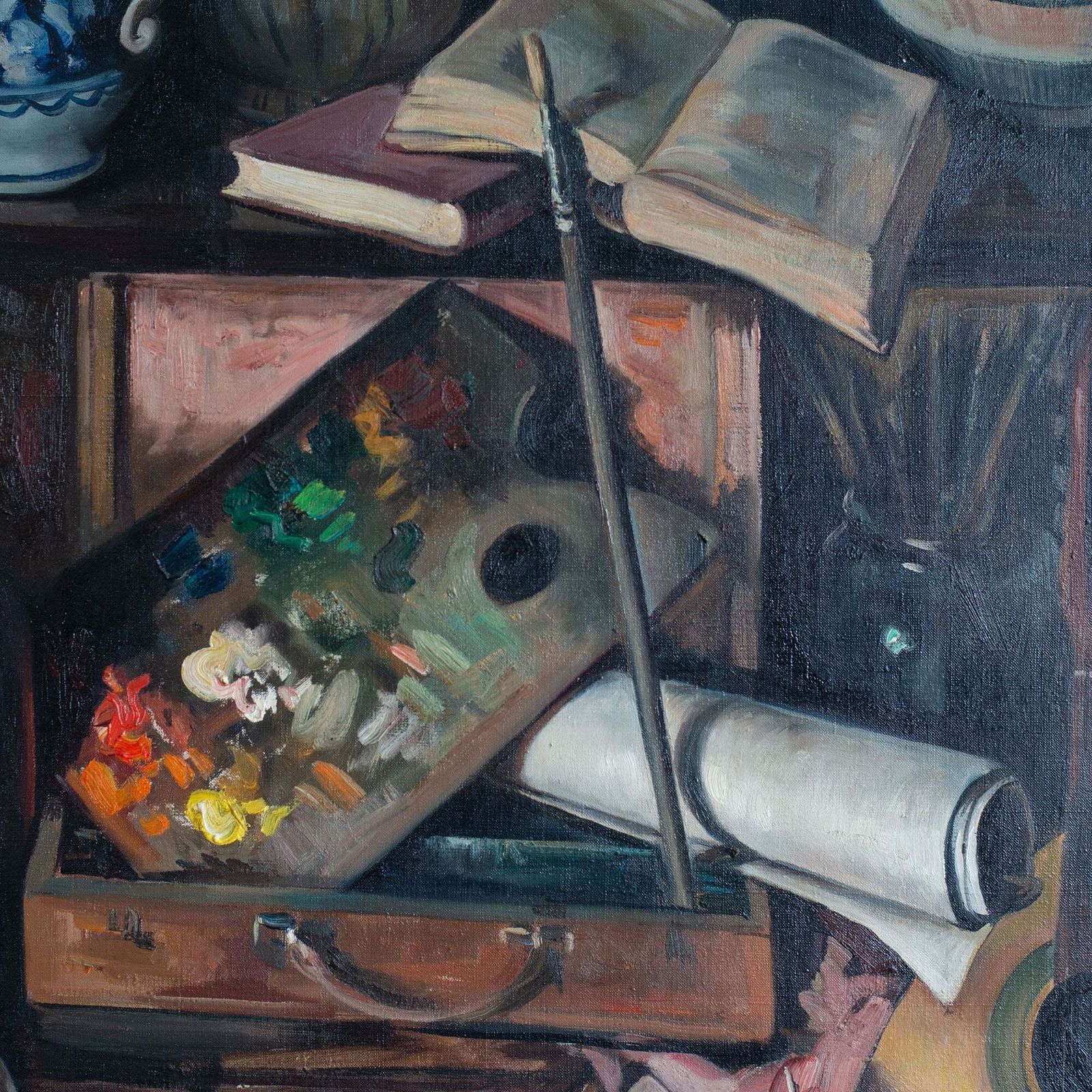 Still Life With Guitar And Books By Alberto Muñoz Boquera photo vinterior