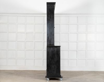 Large English Ebonised 19thc Pine Glazed Dresser photo buy