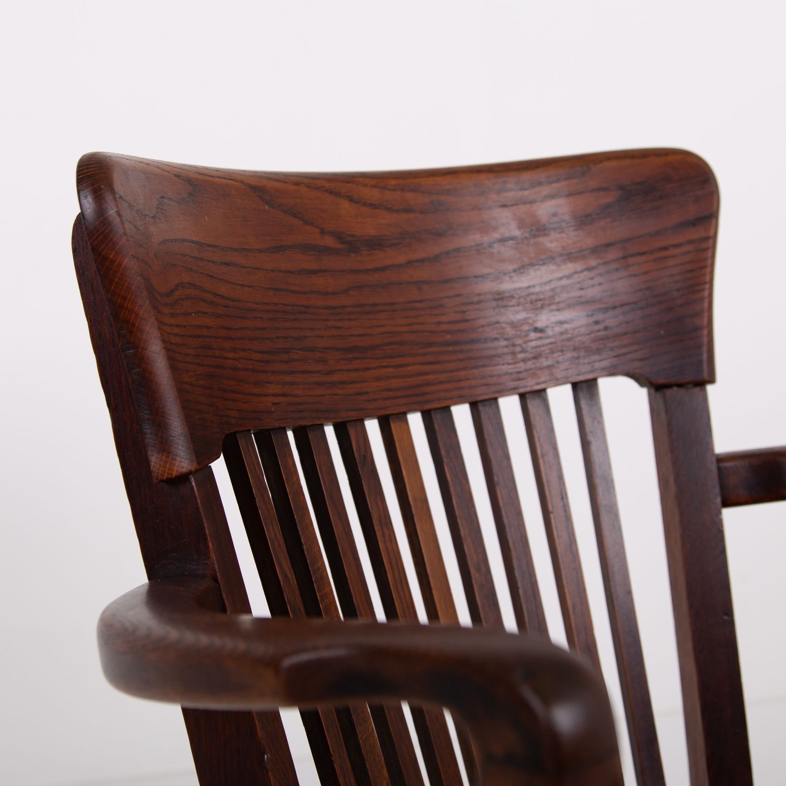 photo for sale Lovely Antique Oak Desk Chair C1910