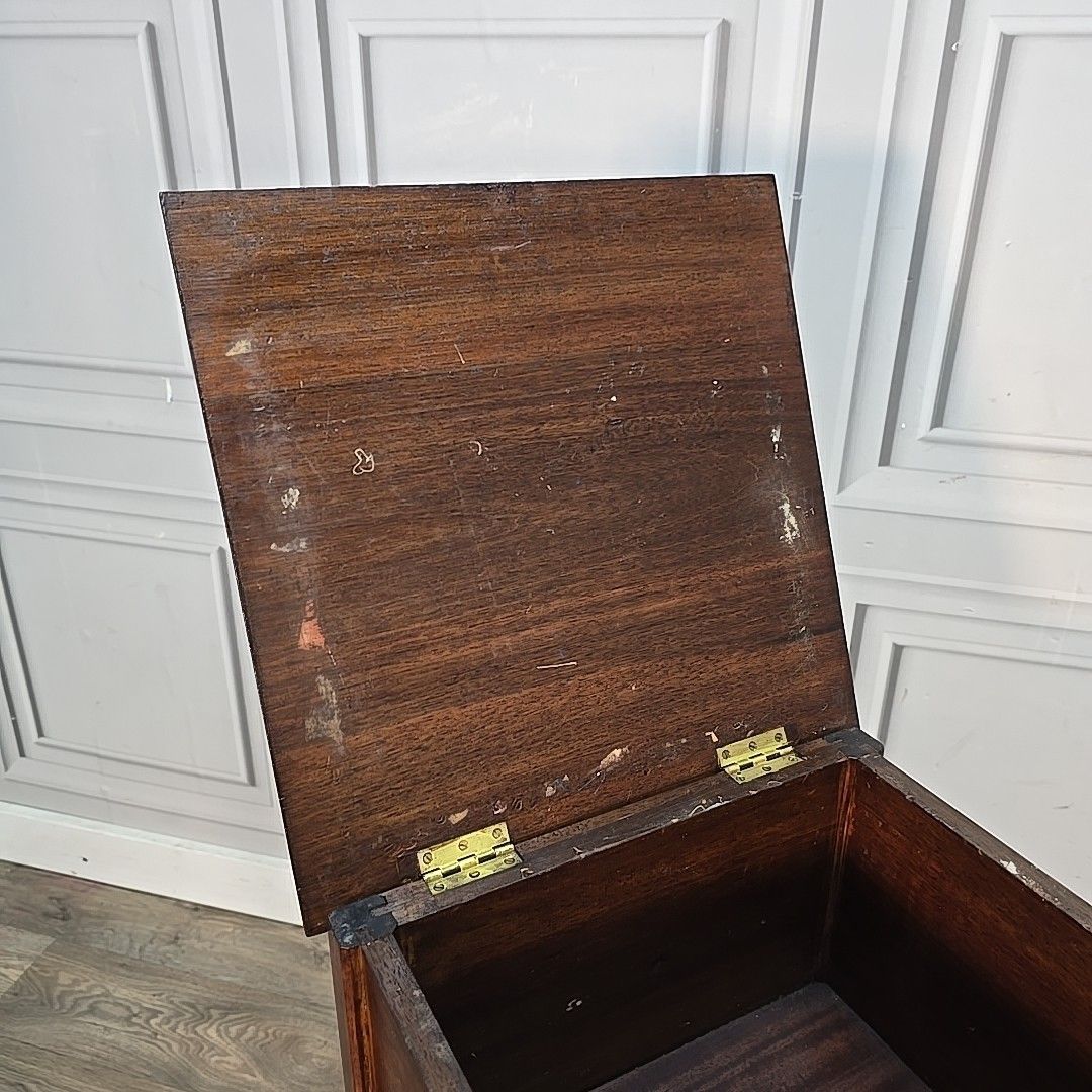 Antique Sewing Cabinet Mahogany Pot Cupboard Bedside Table Storage Box Wooden photo Furniture
