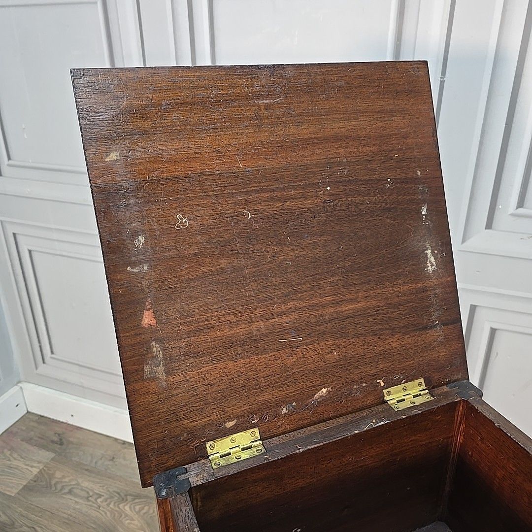 Antique Sewing Cabinet Mahogany Pot Cupboard Bedside Table Storage Box Wooden photo buy