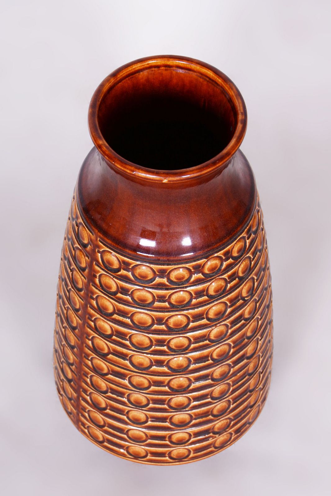 Original Mid Century Vase, Ceramics, Well Preserved Condition, Czech, 1950s photo furniture