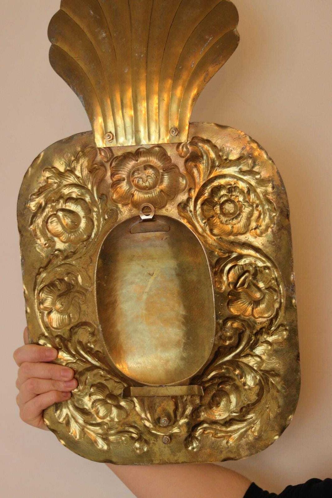 Home Decor Large Mid Century Swedish Brass Sconces photo