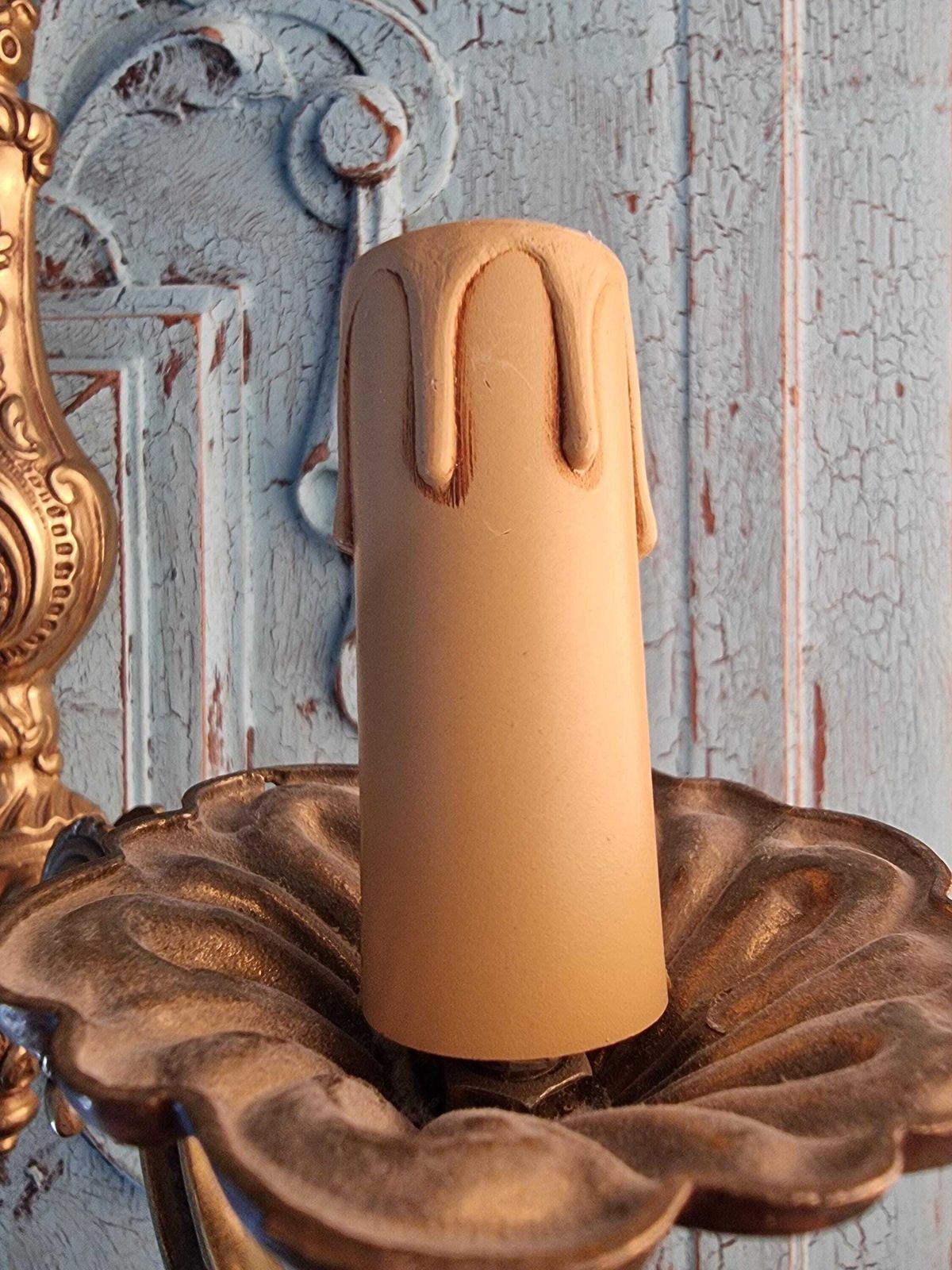 Solid Bronze Wall Light Sconces   Vintage French Bronze Wall Candle Sconces   Electric Wall Lighting   Chateau Decor photo 230.0