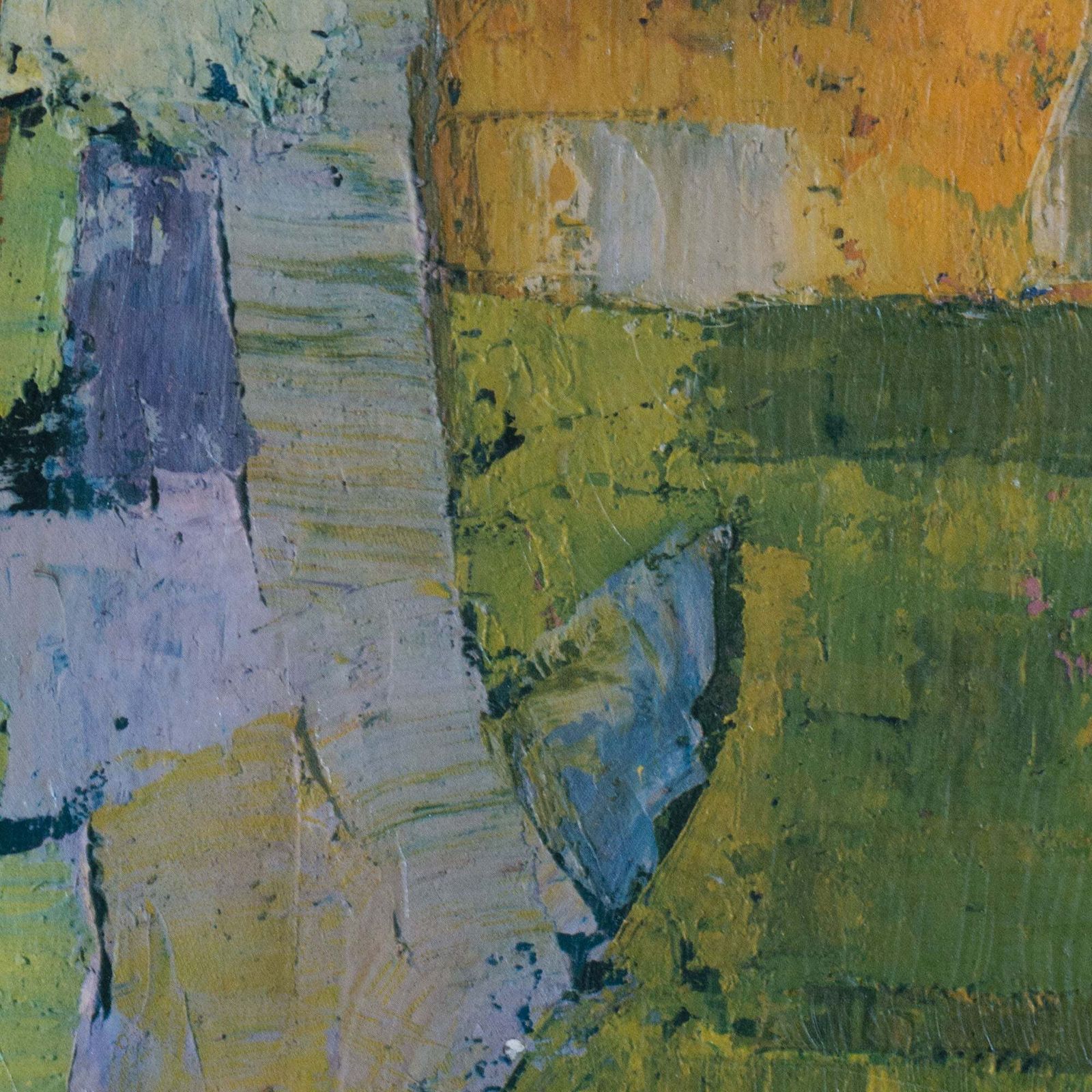 Vintage Abstract Zeegezicht Met Twee Zeilboten photo Kunst