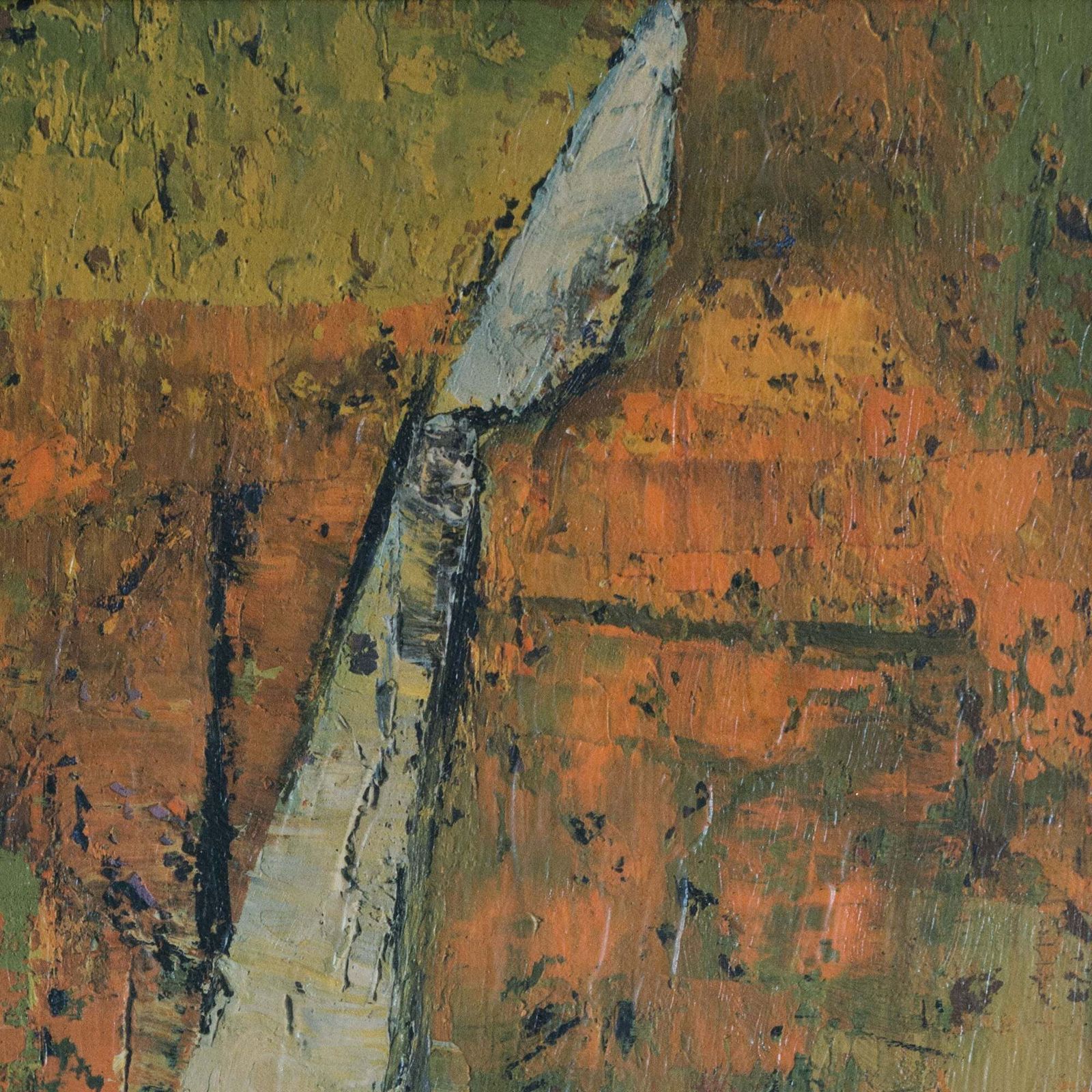 Vintage Abstract Zeegezicht Met Twee Zeilboten photo 282.0