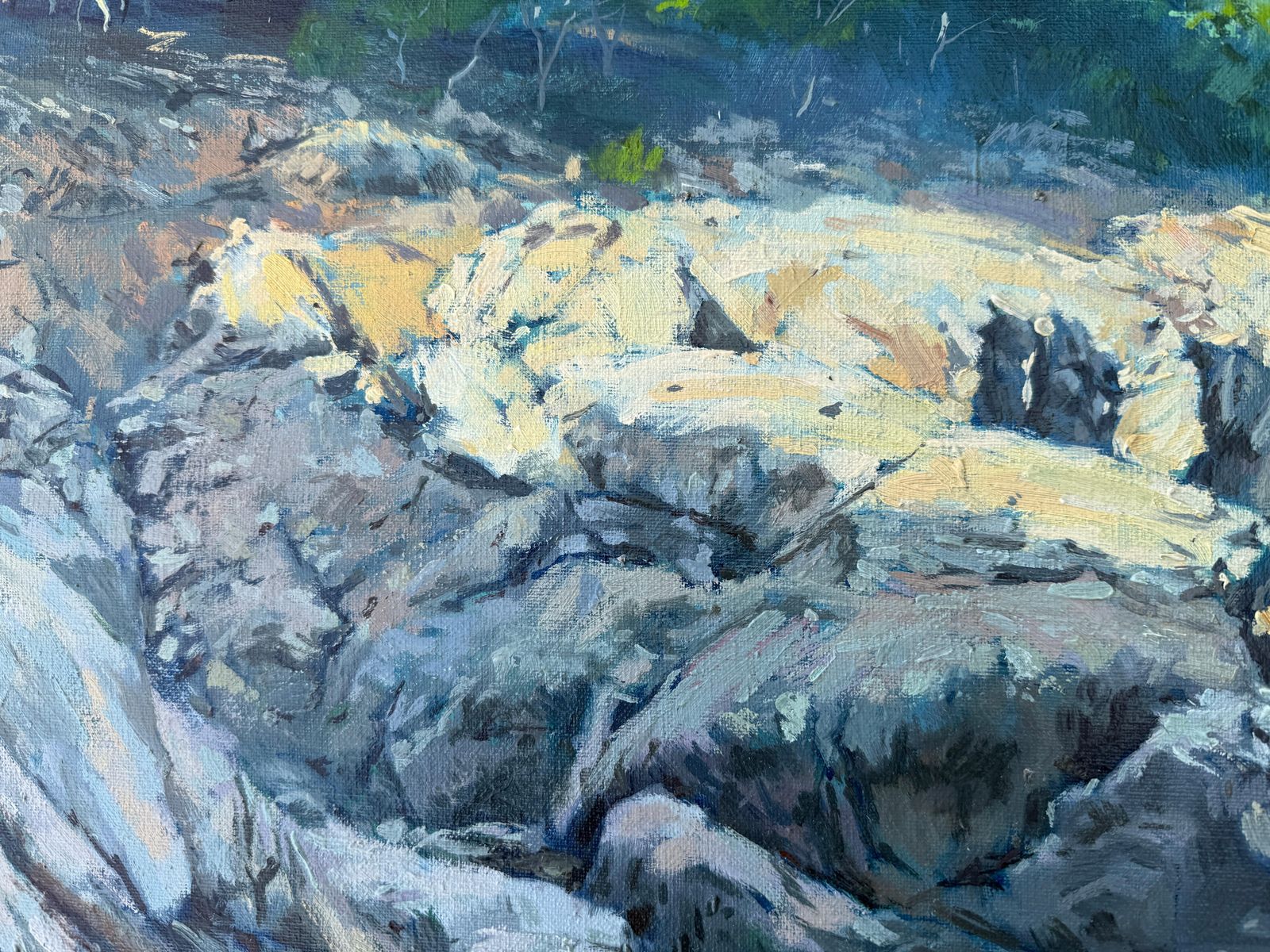 Jordi Rosich Rojas Mediterranean Coastal Landscape Oil Painting, Costa Brava Begur Seascape Spain 1980 photo 1550.0