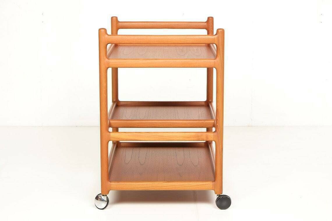 Tea Trolley, Johannes Andersen For Silkeborg, Teak, Vintage, Partly Solid photo Furniture