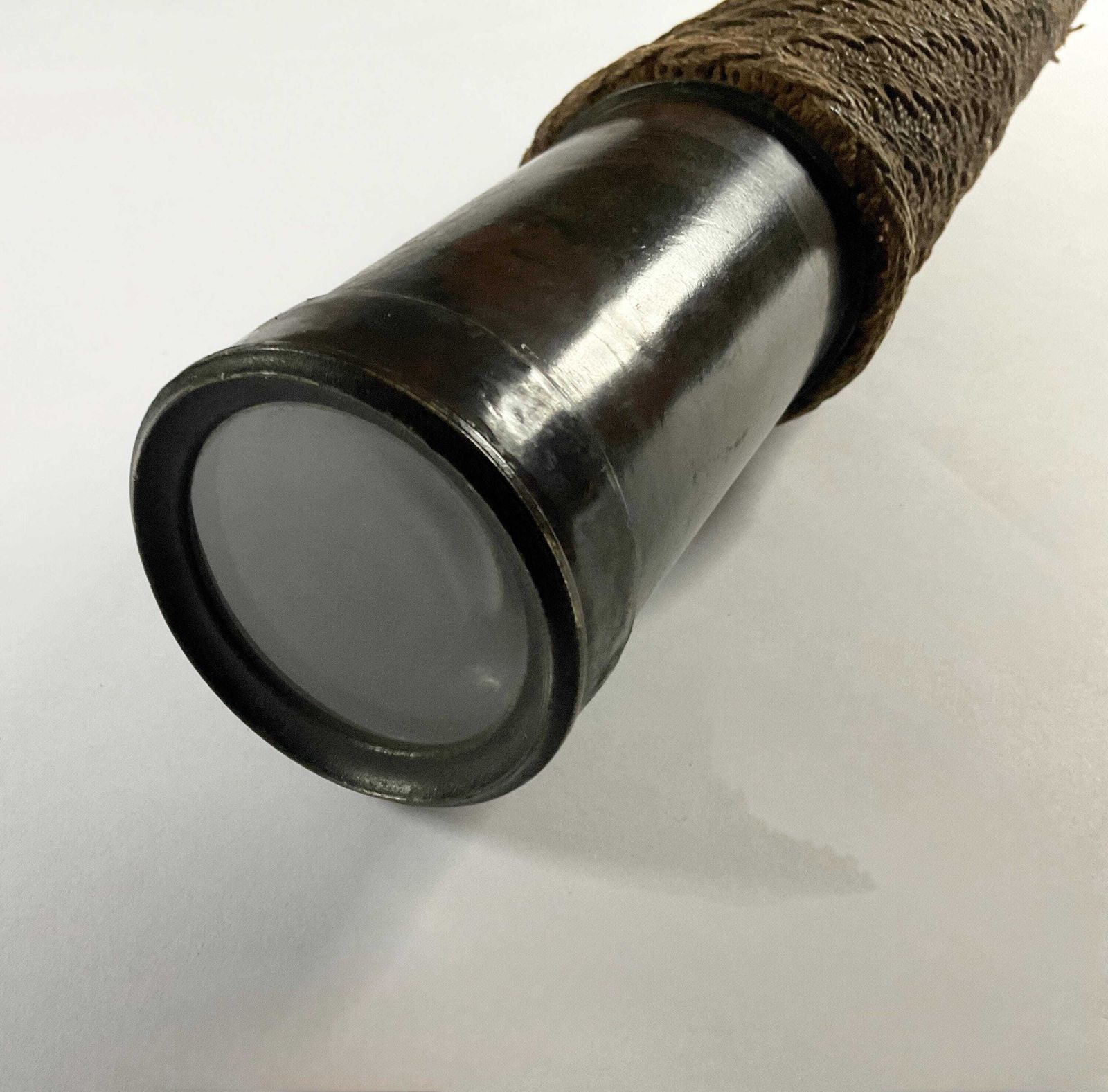 Antique 19thc French Naval Telescope – Legris Opticien, Le Havre – Ropework Grip – 1.04m photo for sale