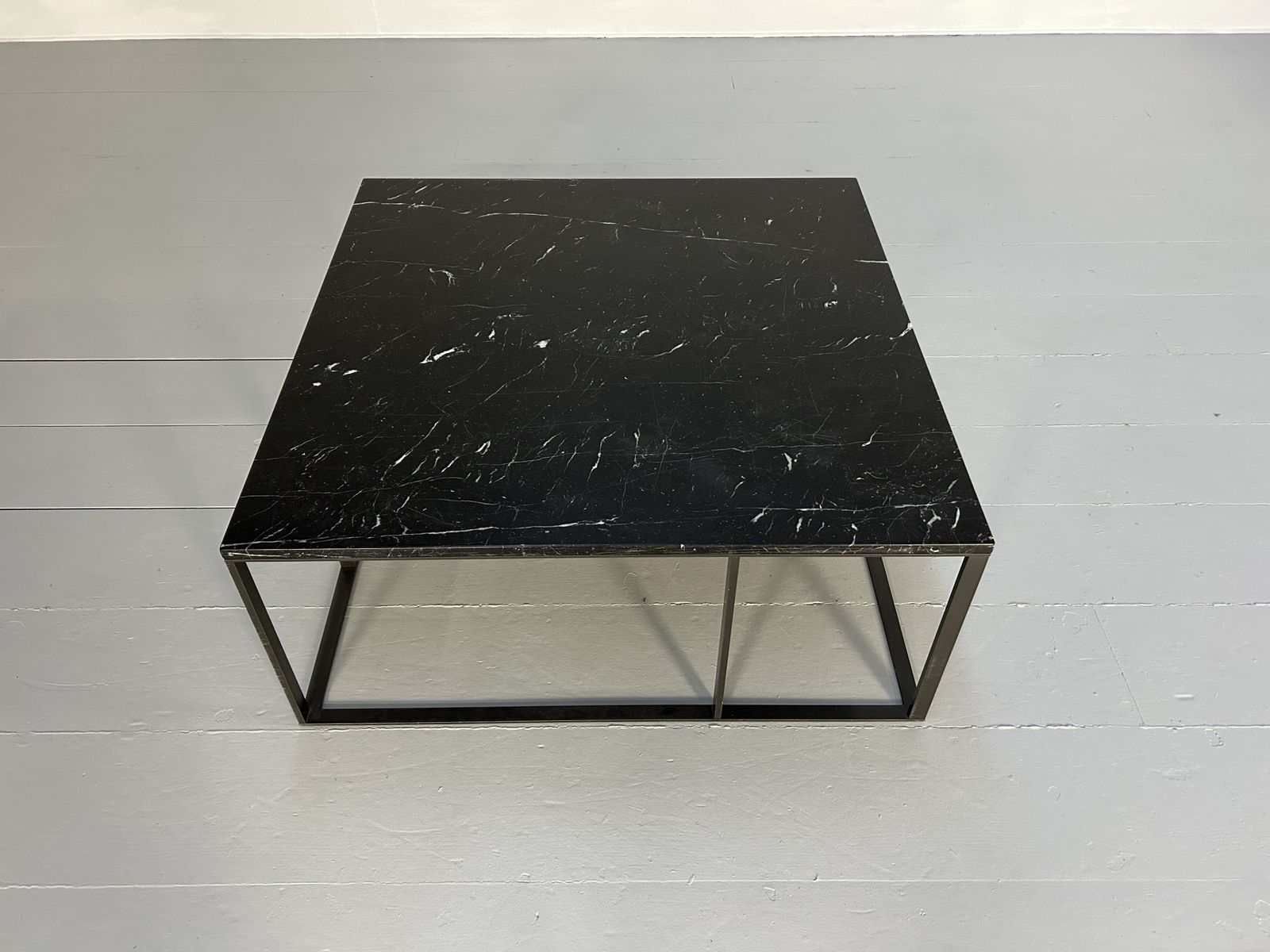 B&B Italia "Lithos" Coffee Table In Black "Marquina" Marble photo for sale