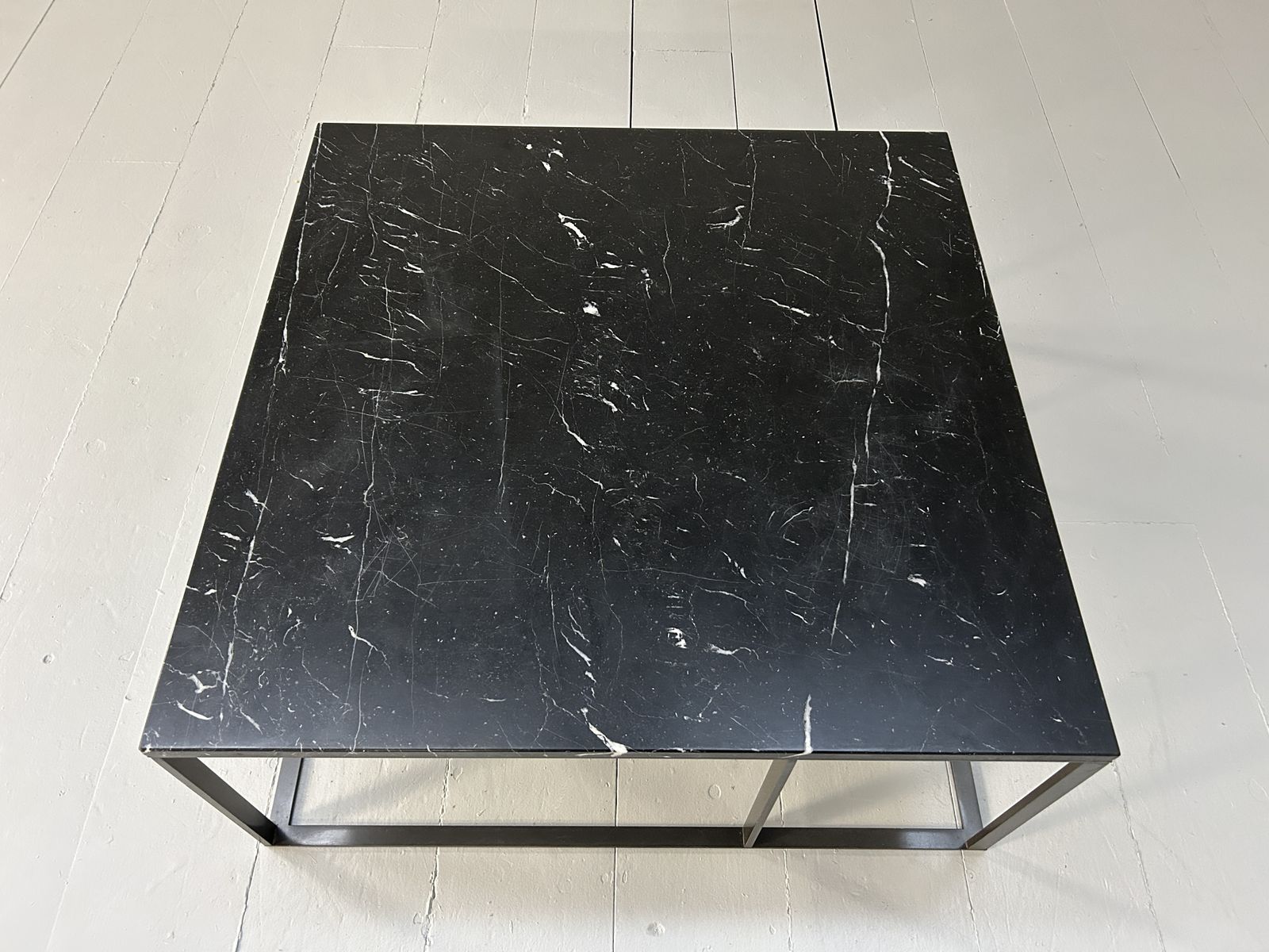 B&B Italia "Lithos" Coffee Table In Black "Marquina" Marble photo 1900.0