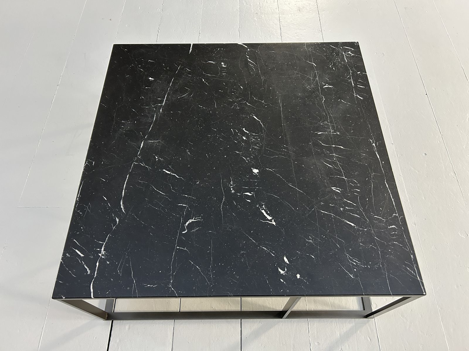 B&B Italia "Lithos" Coffee Table In Black "Marquina" Marble photo vinterior